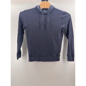 Faherty‎ Organic Cotton Hoodie Mens Medium Dark Gray Lightweight Pullover Casual